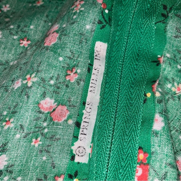 v i n t a g e :: Whimsical Handmade Floral Cottagecore Milkmaid Dress - Picture 10 of 16